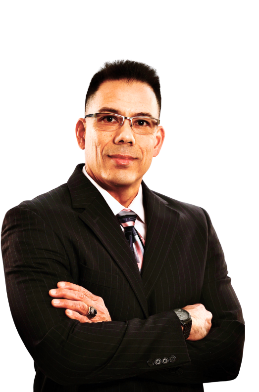 business person standing with arms crossed